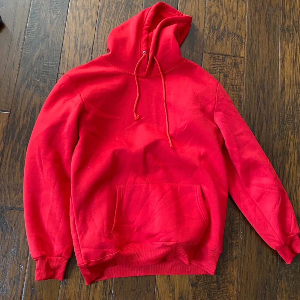RED OVERSIZED HOODIE